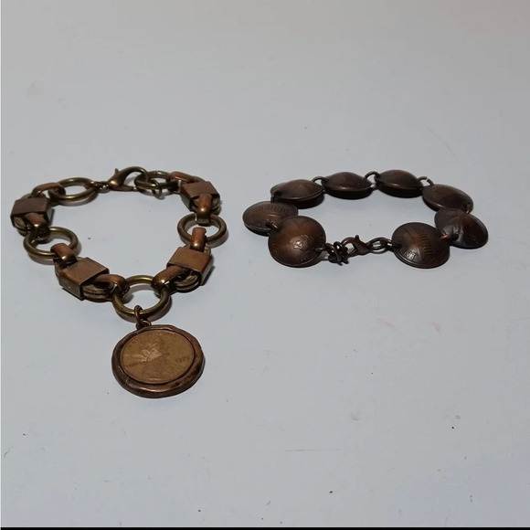 Bundle Of 2 Copper Cent Fashion Bracelets - Picture 1 of 3